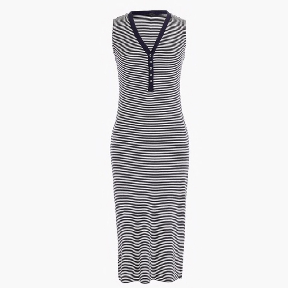 J. Crew Stripped Midi Dress